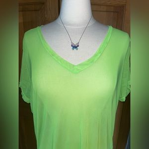 Neon Green Mesh Shirt